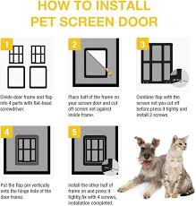 pet dog screen door doggy door with