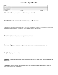 A hypothesis test evaluates two mutually exclusive statements about a population to determine which statement is best supported by the sample data. 40 Lab Report Templates Format Examples á… Templatelab