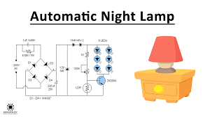 The diagram does not depict exact wire lengths or size of components. Automatic Night Lamp Circuit With Ne555