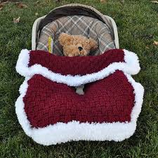 Crochet Pattern Santa Baby Car Seat