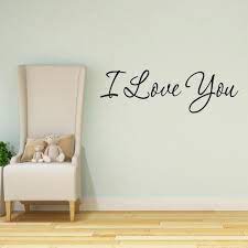 I Love You Wall Decal Quotes Home Decor