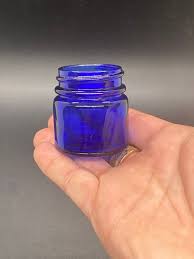 Vintage Noxema Cobalt Blue Glass Jar