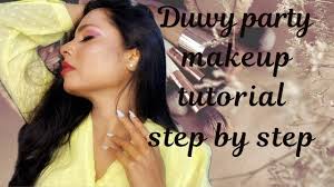 duwy party makeup tutorial step by step