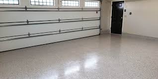 white epoxy floor