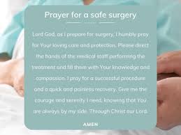 prayer for a safe surgery