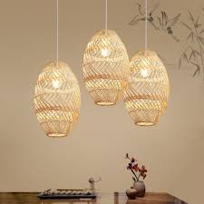 Wood Basket Ceiling Light Asian 1 Head Bamboo Pendant Lighting Fixture For Restaurant Takeluckhome Com