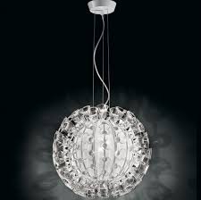 Crystal Ball Pendant Light Interior Design Ideas
