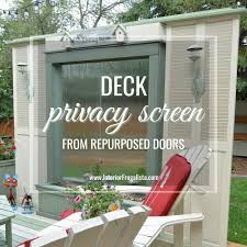 Deck Privacy Screen From Repurposed