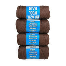And while they look intricate, they're actually a cinch to piece — even if you're a beginner. Amazon Com 4 Packs Brazilian Wool Hair Yarn Wool Yarn For Hair Jumbo Braiding Senegalese Twisting Wool Hair Attachment Knitting Hair Braids Light Brown Beauty Personal Care