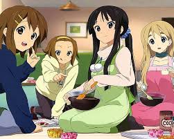 Anime as a genre isn't always known for its strong female characters. Hd Wallpaper Four Girl Anime Characters Girls Training Interest Cooking Wallpaper Flare