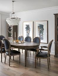 oval french dining table with black