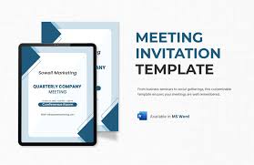 meeting invitation template