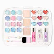 claire s club clear pink makeup case
