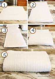 how to fold towels for the linen closet