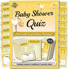 Newborn baby quiz questions and answers! Baby Shower Party Game Who Knows Mummy Best A Fun Quiz Idea Plus Trivia Puzzles Activity Unisex Amazon Co Uk