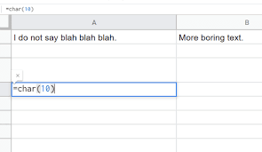 google sheets add multiple lines of