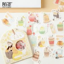 Maybe you would like to learn more about one of these? Mo Card Milk Tea Girl Diary Paper Diary Sticker Scrapbooking Decoration Label 1 Lot 1 Pack 40 Pcs Buy At The Price Of 1 17 In Aliexpress Com Imall Com