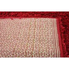 unique loom solid cherry red