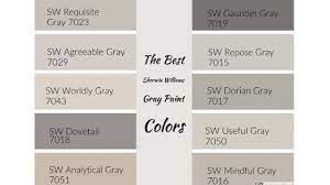 Best Sherwin Williams Gray Paint Colors