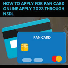 pan card apply 2023 through nsdl