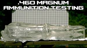 460 Magnum Ammunition Ballistic Testing In Slowmo 60p