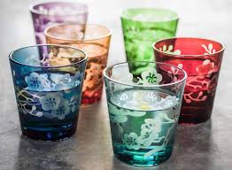 Gorgeous Crystal Coloured Glassware