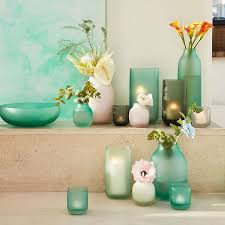 Beach glass bath accessories made from sustainable sea glass, this set of bathroom accessories constitutes a good option for your bathroom supplies. Sea Glass Candle Holders