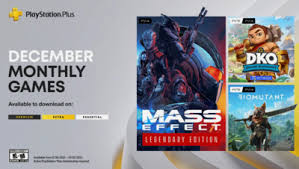 sony announces december free games for