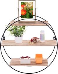 Round Wall Shelves Circle Floating