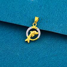 kdm gold fish design pendant