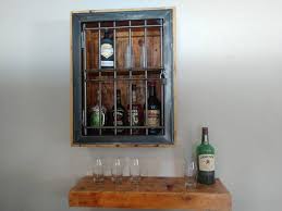 Custom Made Wall Mount Liquor Cabinet