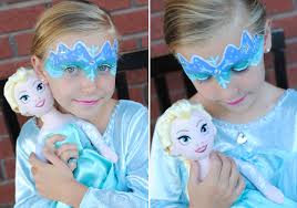 cute and easy frozen face paint tutorial