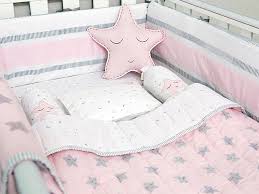 Pink Star Organic Cot Baby Bedding Set