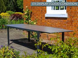 Stone Top Extending Table Outdoor Dining