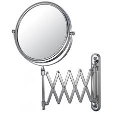 lighted extension arm wall mirror