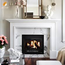 Natural Stone Marble Fireplace Surround