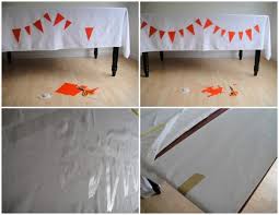 diy bunting tablecloth the sweetest