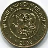 What is the oldest Chuck E. Cheese coin?