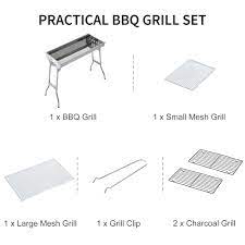 stainless steel charcoal bbq grill