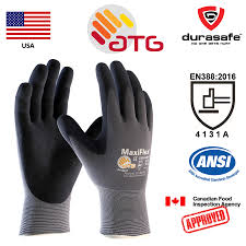 Pip Atg Maxiflex Ultimate 34 874 Nitrile Coated Knit Nylon Glove Gray Size M Xl Usa Durasafe Shop
