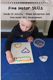fine motor shapes activity home with