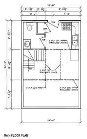 Ns 16x24 Cabin Cabin Floor Plans