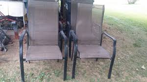 Hampton Bay Black Metal Patio Chairs