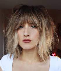 For thin bangs to flatter women with round faces, ask your stylist to. 50 Most Trendy And Flattering Bangs For Round Faces In 2021 Hadviser
