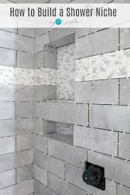how to build a shower niche one room