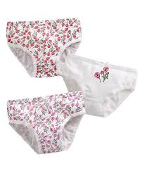 Vaenait Baby White Pink Floral Underwear Set Toddler