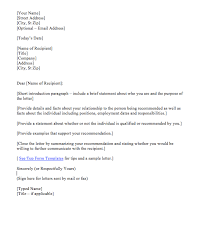 Sample Recommendation Letter For Student Reference Letter For