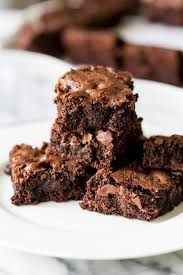 homemade chocolate brownies from
