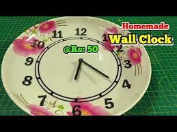 Wall Clock Make By Plastic Plate
