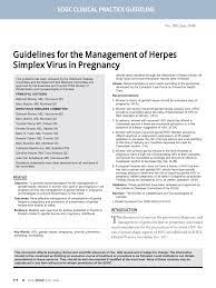 herpes simplex virus in pregnancy